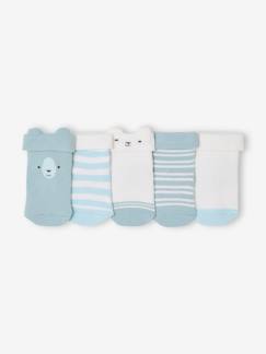 Baby-Sokken, kousen-Set van 5 paar "beer" babysokken