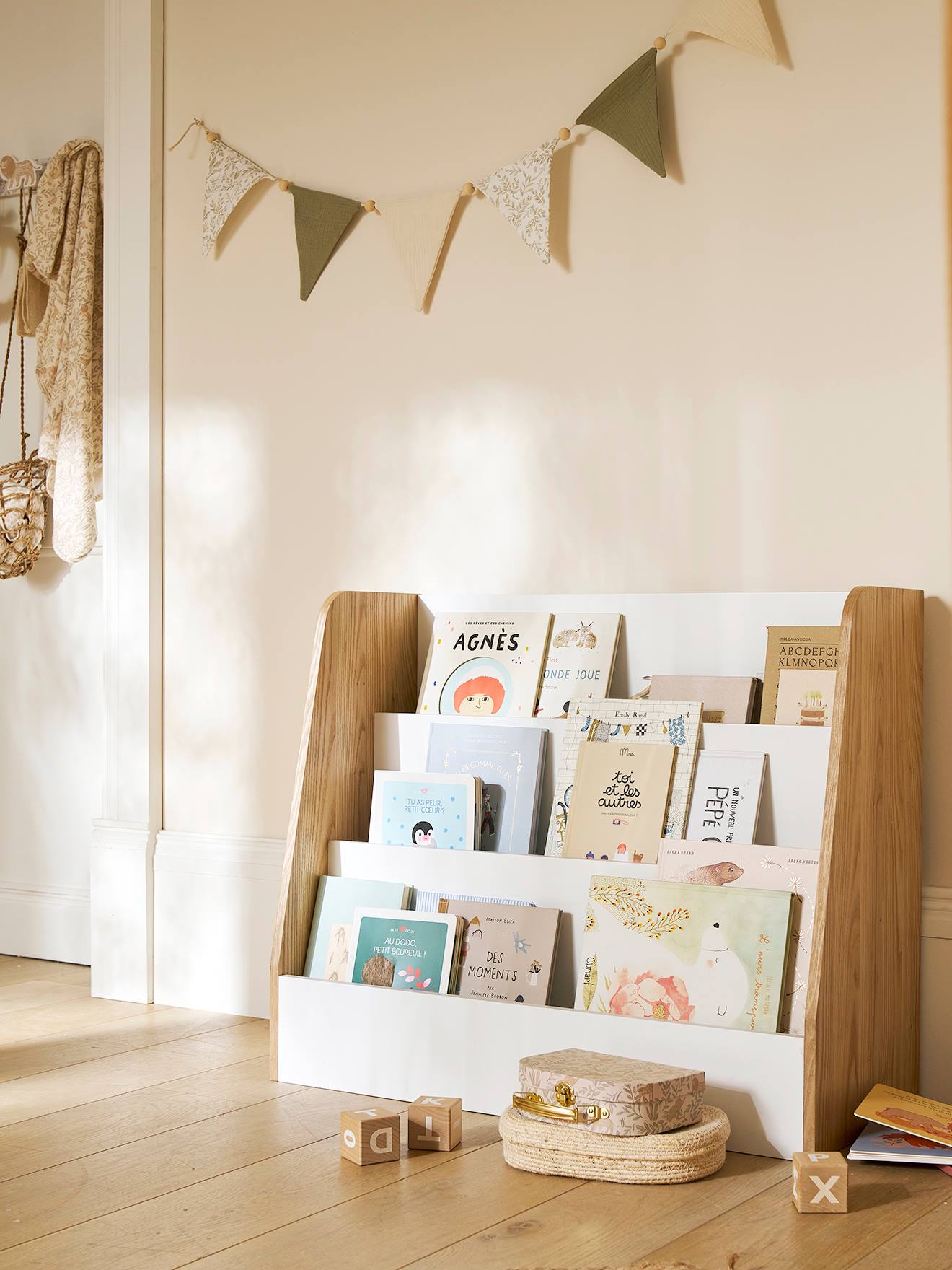 Boekenkast 3-etages - LIGNE YEL wit afbeelding