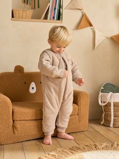 Linnengoed en decoratie-Baby beddengoed-Jumpsuit met voetjes PETIT CHAT, afneembare lange mouwen