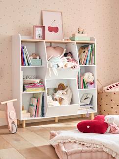 Slaapkamer en Opbergoplossingen-Opbergmeubel-Vakkenkast-XL boekenkast mix boeken en speelgoed