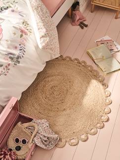 Linnengoed en decoratie-Rond tapijt van jute FESTON