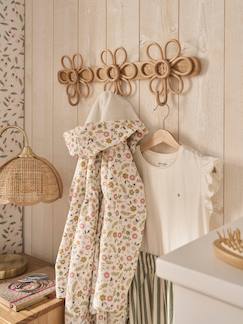 Linnengoed en decoratie-Rotan kapstokhaak 3 bloemen