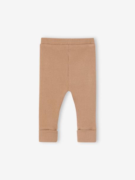 Lange legging voor baby's BASICS beige+cacao+marineblauw+rozen - vertbaudet enfant 