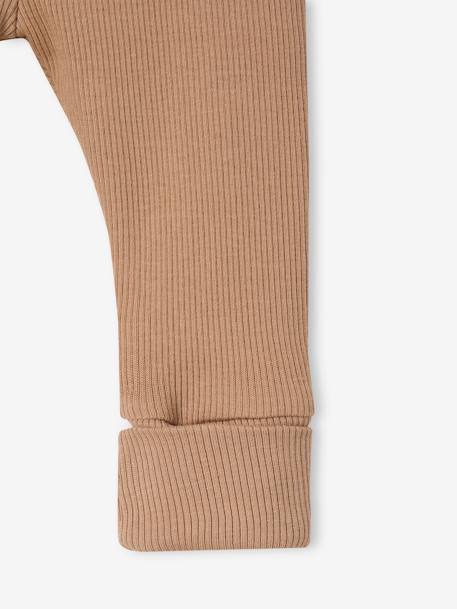 Lange legging voor baby's BASICS beige+cacao+marineblauw+rozen - vertbaudet enfant 