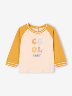 Baby-T-shirt, souspull-'Cool baby' babyshirt met lange mouwen en van biokatoen