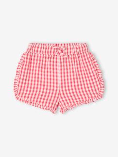 Baby-Short-Kort Vichy en seersucker voor baby's