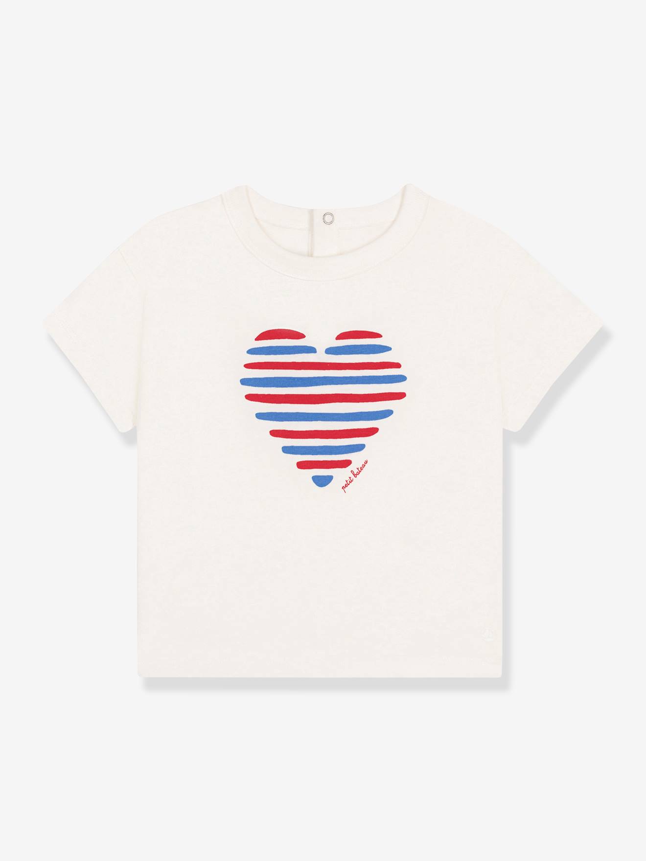 Baby T-shirt met korte mouwen PETIT BATEAU wit