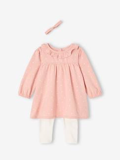 Baby-Rok, jurk-Babyset jurk + legging + haarband