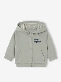 -Sweater met rits en capuchon baby