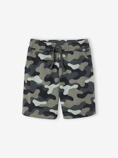 -Camouflage bermuda voor jongens, gemakkelijk aan te trekken