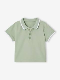 Baby-T-shirt, souspull-Personaliseerbare polo babyjongen met borduurwerk op de borst