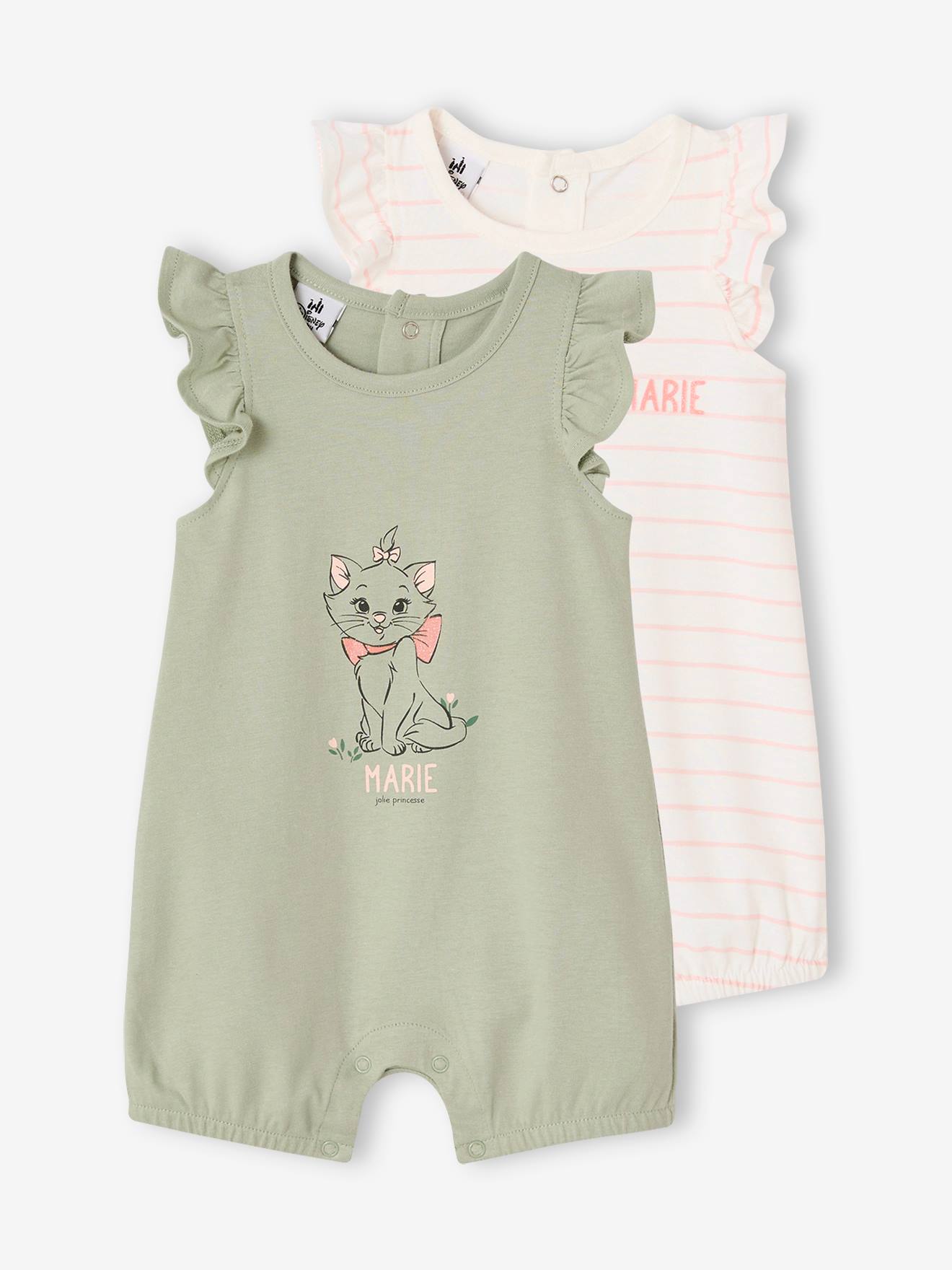 Set van 2 rompers Disney® Marie De Aristokatten blauwgroen afbeelding