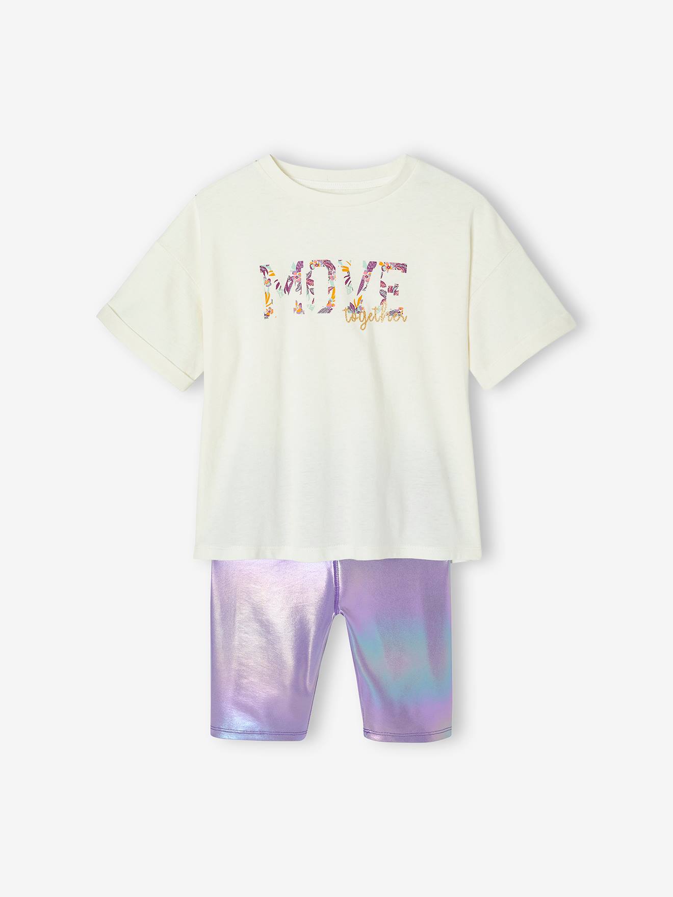 Arshiner Meisjeskledingset T-shirt met korte legging voor kinderen, tweedelige set, zomeroutfits, sport, kinderkleding, modieuze outfits van 5-13 jaar, Tie-kleurstof, 12-13 jaar
