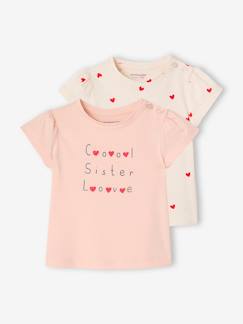Baby-T-shirt, souspull-T-shirt-Set van 2 Basics T-shirts met korte mouwen