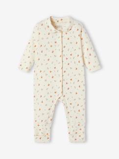 Baby-Pyjama, surpyjama-Omvormbaar slaappakje met bloemen