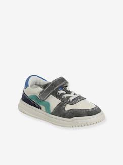 Schoenen-Leren kinderschoentjes met veters en klittenband, collectie kleuterschool