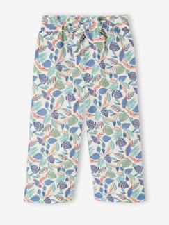 Meisje-Driekwart meisjesbroek met print