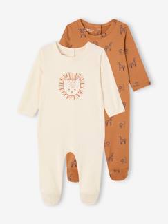 Baby-Pyjama, surpyjama-Set van 2 Safari babyslaappakjes