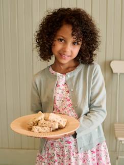 Meisje-Trui, vest, sweater-Vest-Meisjesvest Basics van fijn breisel