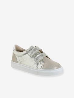Schoenen-Meisje shoenen 23-38-Sneakers, gympen-Leren kindersneakers met klittenband, kleutercollectie