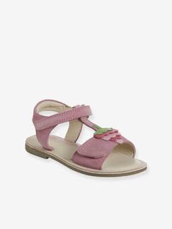 Schoenen-Meisje shoenen 23-38-Sandalen-Leren sandalen met klittenband voor kinderen, collectie kleuterschool