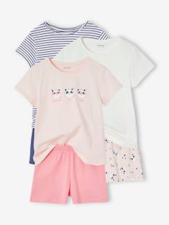 Meisje-Pyjama, surpyjama-Set van 3 panda pyjamabroeken voor meisjes