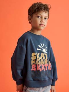 -Jongenssweater met grote skateprint