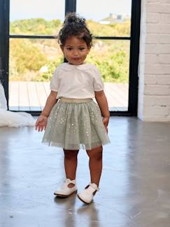 Baby-Babyset-Feestelijke set met shirt en tule rokje voor babymeisjes
