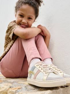 Schoenen-Meisje shoenen 23-38-Sneakers, gympen-Gestoffeerde en geritste leren manden voor kinderen