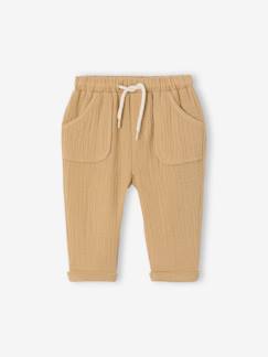 Baby-Broek, jean-Babysweater van katoengaas
