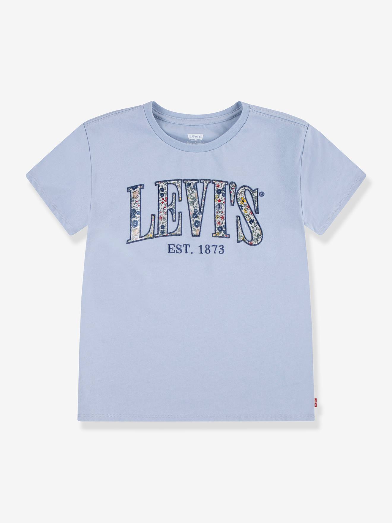 T-shirt kind Floral Batwing seizoensgebonden graphic LEVI'S® grijsblauw afbeelding