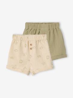 Baby-Short-Set van 2 jungle geboorteshorts