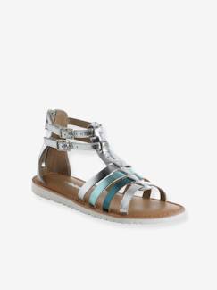 Schoenen-Sandalen met bandjes in spartaanse stijl van leer voor kinderen