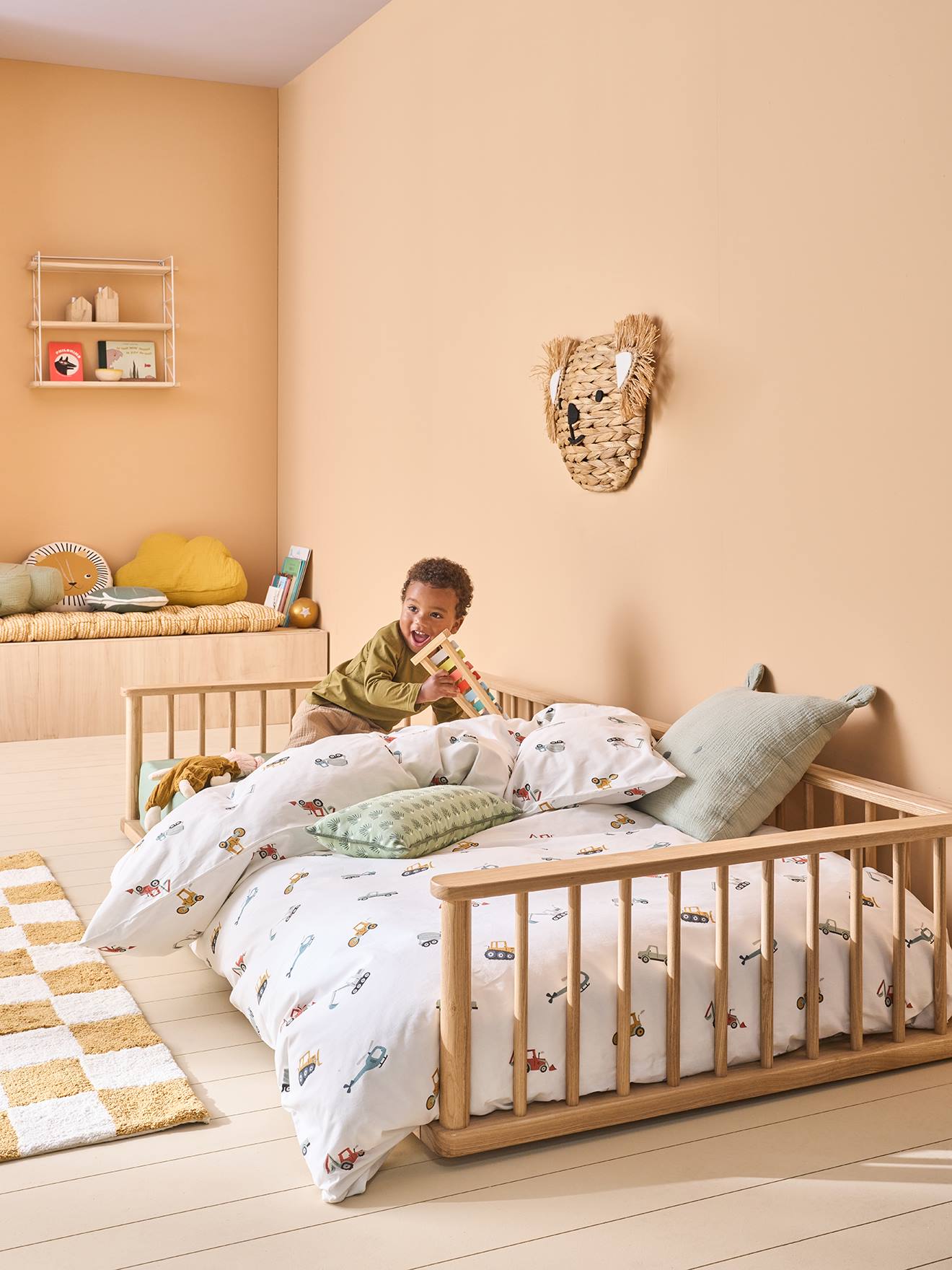 Meegroeibed voor kinderen 90x190 cm hout afbeelding