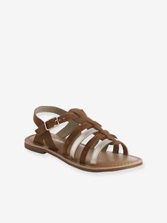 Schoenen-Leren sandalen met gespen voor meisjes