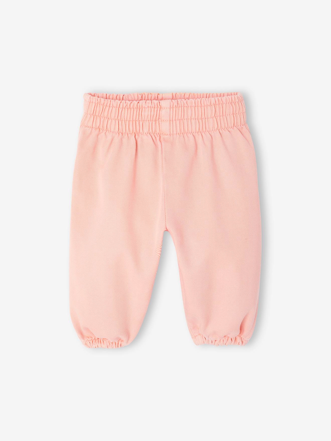 Twill broek meisjesbaby lichtroze afbeelding