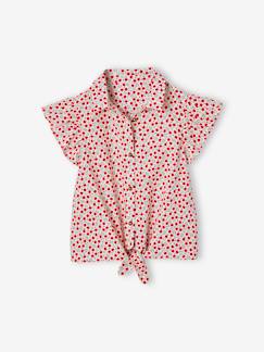 Meisje-Kanten blouse van katoenen gaas voor meisjes