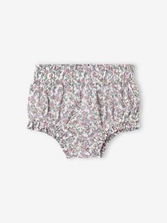 Baby-Short-Babybloomer met kleine bloemenprint