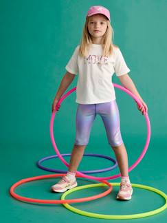 -Sportset voor meisjes T-shirt + iriserende kniebroek