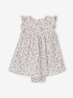Baby-Rok, jurk-Feestelijke babyjurk met geïntegreerde bloomer