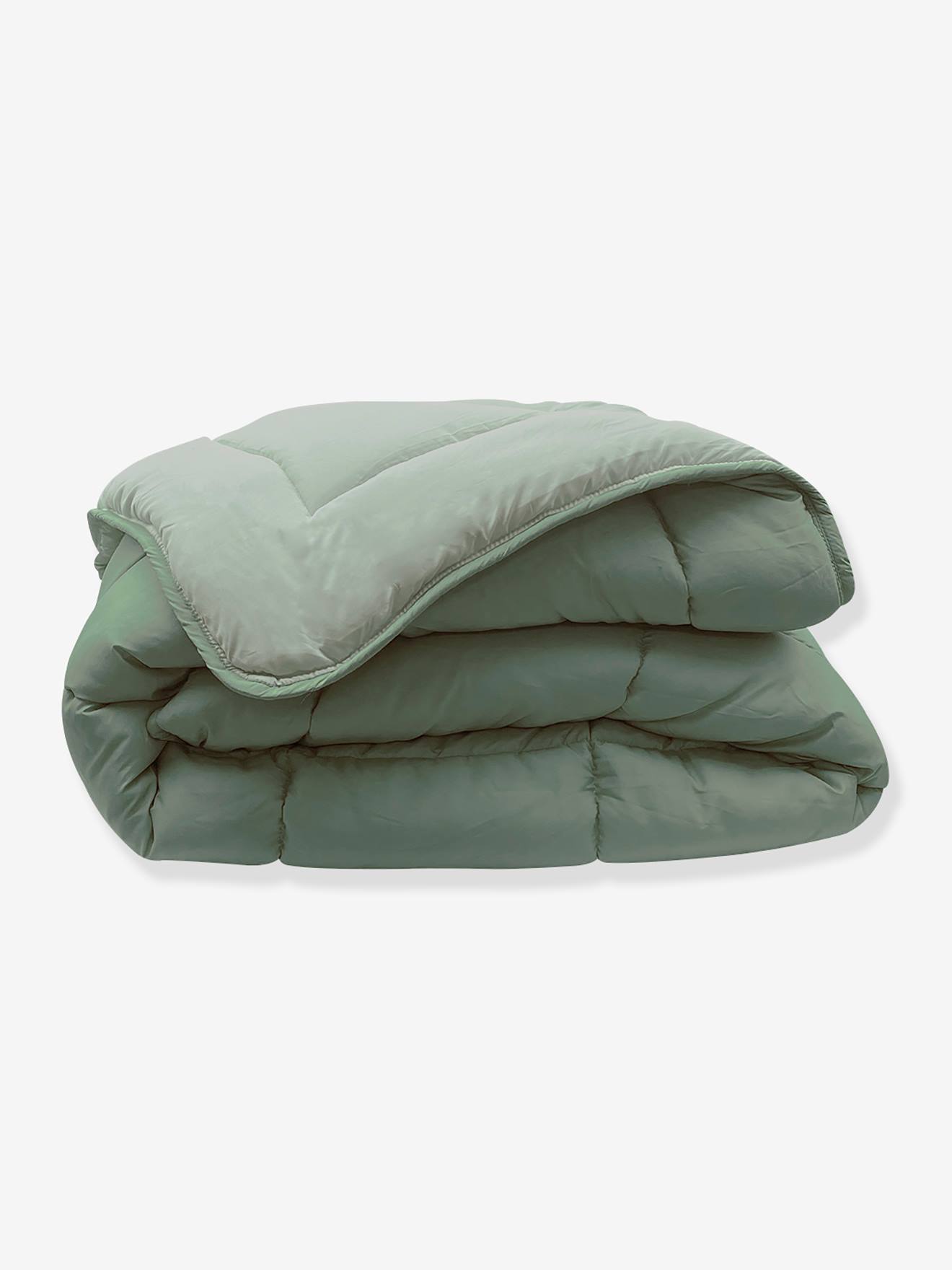 Babydekbed met twee kleuren, omkeerbaar groen