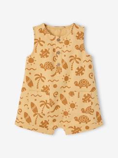 Baby-Salopette, jumpsuit-Zwemshort in linnen look voor baby's