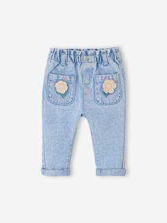 Baby-Broek, jean-Babyjeans met fantasiedetail