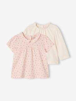 Baby-T-shirt, souspull-Set van 2 T-shirts voor pasgeborene