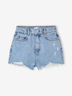Meisje-Spijkerbroek met een vintage look voor meisjes JONEN