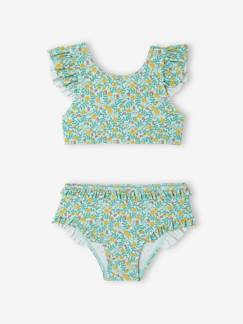Meisje-Badpak-Bikini-2-delige meisjessweater met bloemen