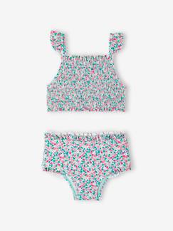 -Bikini voor meisjes met smokwerk aan de top