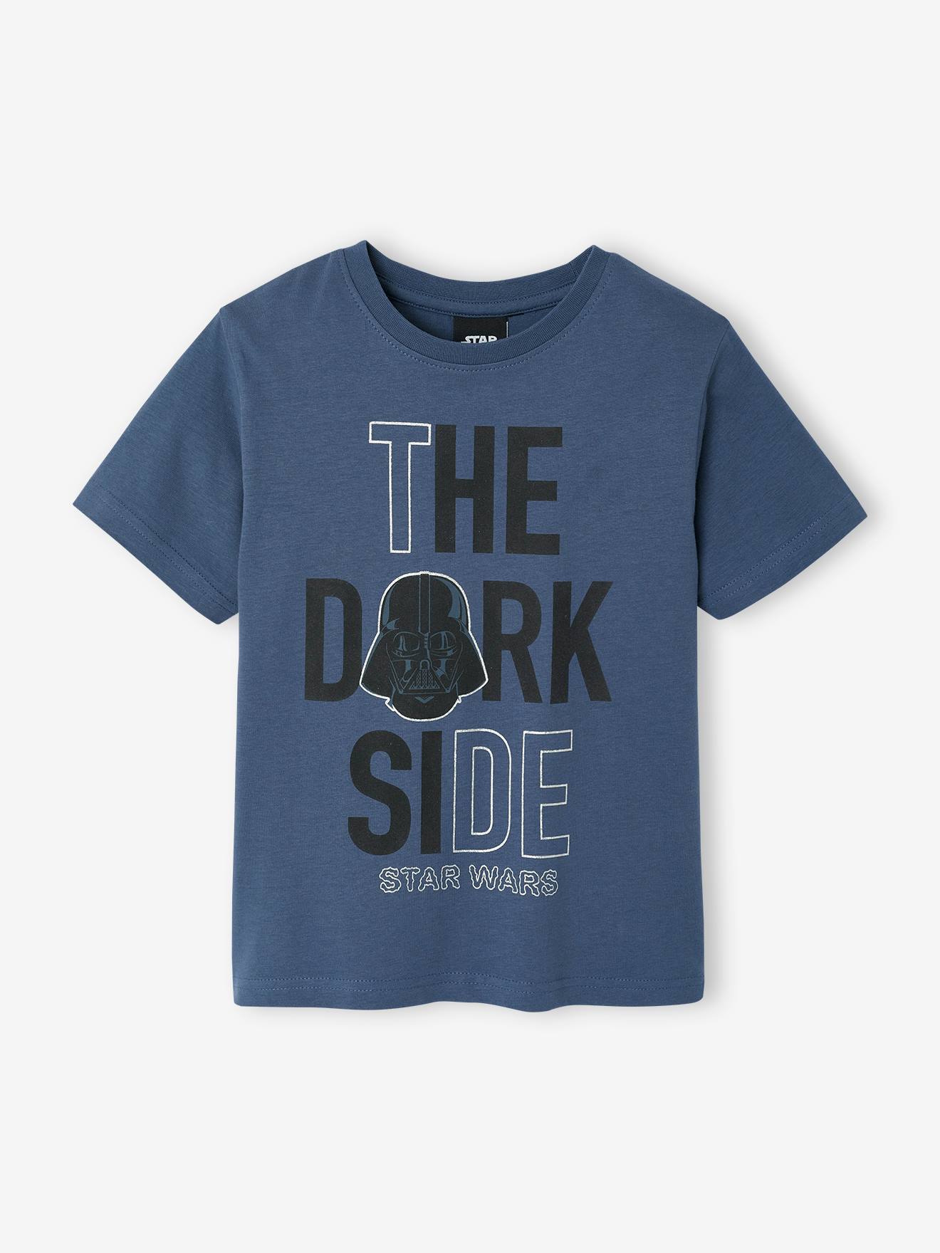 T-shirt STAR WARS® The Dark Side met holografische details indigoblauw afbeelding