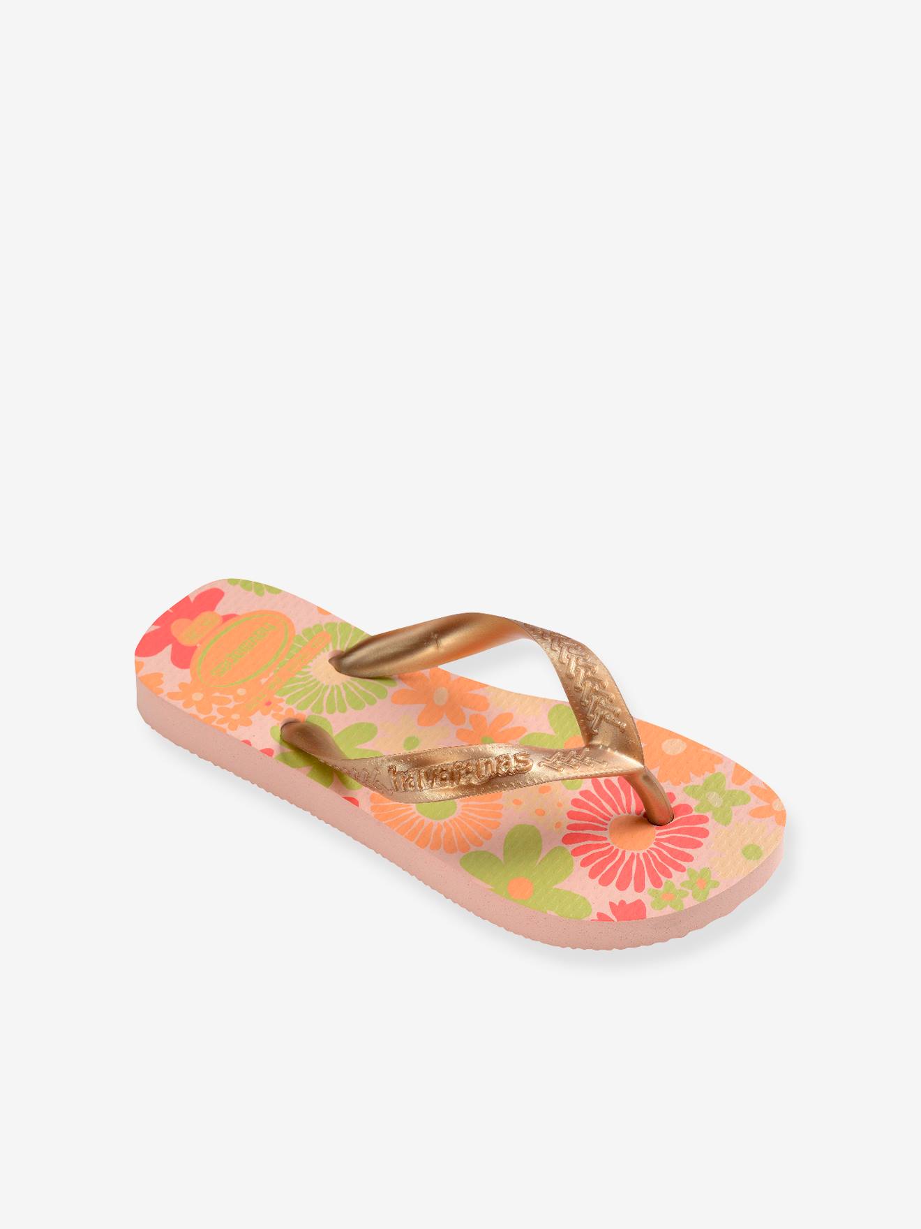 Teenslippers kids Flores Ballet HAVAIANAS goudbeige afbeelding