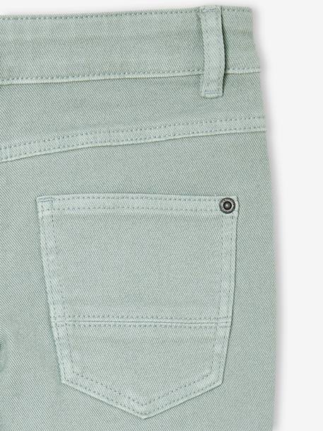 Gekleurde slim fit MorphologiK MEDIUM jongens beige+grijsblauw+groen+leiblauw+nachtblauw+smaragdgroen+terracottategel - vertbaudet enfant 